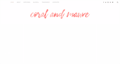 Desktop Screenshot of coralandmauve.at