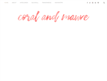 Tablet Screenshot of coralandmauve.at